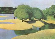 Felix  Vallotton Sandbanks on the Loire (mk09) oil painting